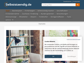 'selbststaendig.de' screenshot