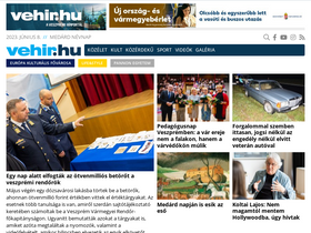 'vehir.hu' screenshot