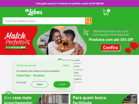 'lebes.com.br' screenshot