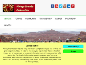 'yamaha-enduros.com' screenshot