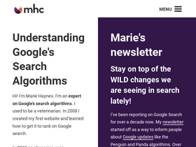 'mariehaynes.com' screenshot