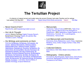'tertullian.org' screenshot
