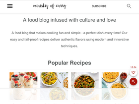 'ministryofcurry.com' screenshot