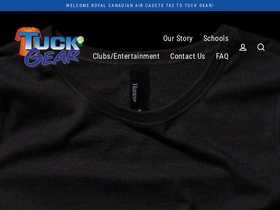 tuckgear.ca homepage screenshot