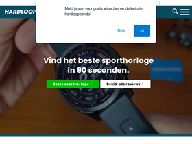'hardloopzone.nl' screenshot