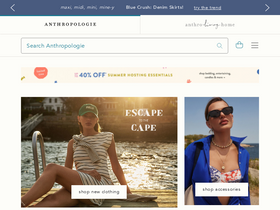 'anthropologie.com' screenshot