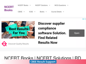 'ncertbooks.guru' screenshot