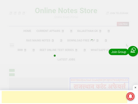 'onlinenotesstore.com' screenshot