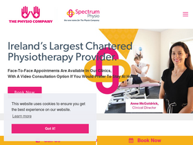 'thephysiocompany.com' screenshot