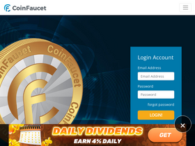 'coinfaucet.io' screenshot