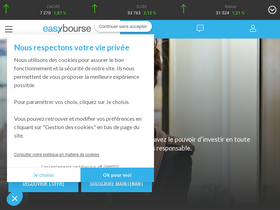'easybourse.com' screenshot