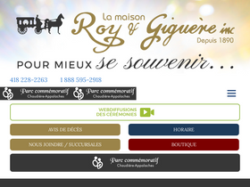 'royetgiguere.com' screenshot