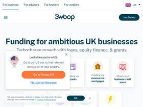 'swoopfunding.com' screenshot