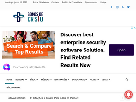 'somosdecristo.com.br' screenshot