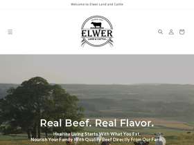 elwerlandandcattle.com homepage screenshot