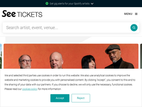 'hcpartisanfestival.seetickets.com' screenshot