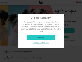 'tails.com' screenshot
