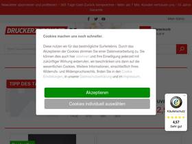 'druckerzubehoer.de' screenshot