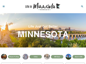 'lifeinminnesota.com' screenshot