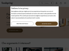 'foodspring.it' screenshot