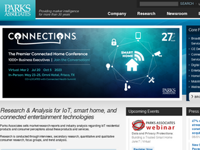 'parksassociates.com' screenshot