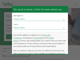 'quilter.com' screenshot
