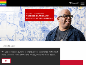 'sfjazz.org' screenshot