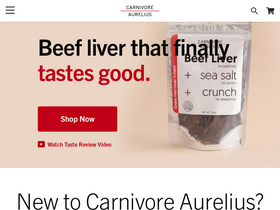'carnivoreaurelius.com' screenshot