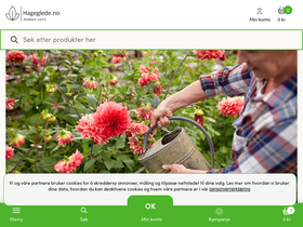 'hageglede.no' screenshot