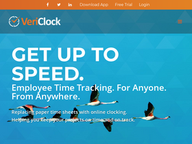 'vericlock.com' screenshot