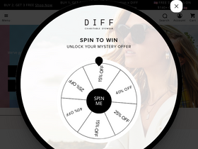 'diffeyewear.com' screenshot