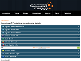 'soccerstats247.com' screenshot