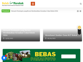 'bolehmerokok.com' screenshot