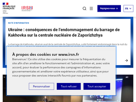 'irsn.fr' screenshot