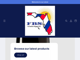 Fl Barber Supply homepage screenshot