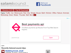 'salamisound.com' screenshot