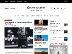 'harvardpolitics.com' screenshot