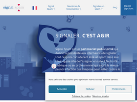 'signal-spam.fr' screenshot