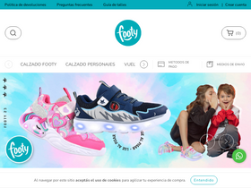 'tiendafooty.com' screenshot
