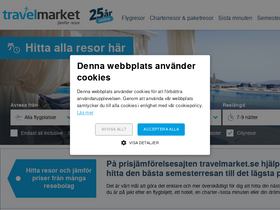 'travelmarket.se' screenshot