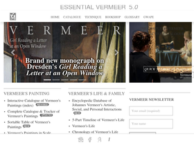 'essentialvermeer.com' screenshot