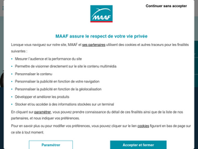 'maaf.fr' screenshot