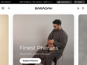 thebaraqah.com homepage screenshot