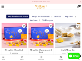 neelkanthsweets.com homepage screenshot