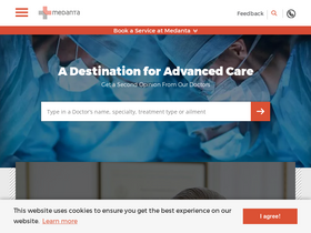 'medanta.org' screenshot