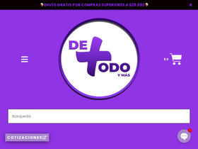 'detodoymas.cl' screenshot