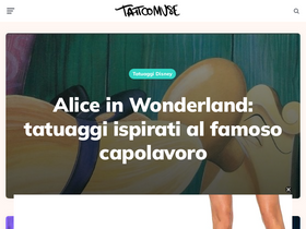 'tattoomuse.it' screenshot