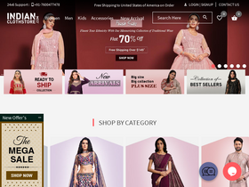 'indianclothstore.com' screenshot