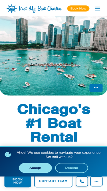 knotmyboatcharters.com