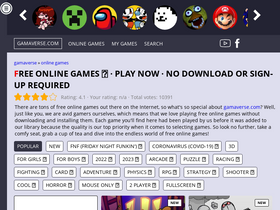 'gamaverse.com' screenshot